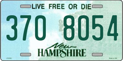 NH license plate 3708054
