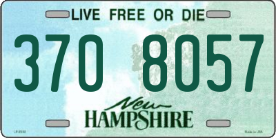 NH license plate 3708057