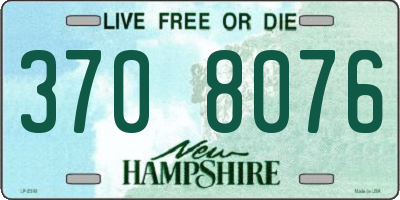 NH license plate 3708076