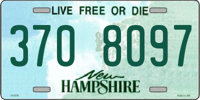 NH license plate 3708097