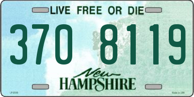 NH license plate 3708119