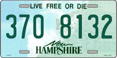 NH license plate 3708132