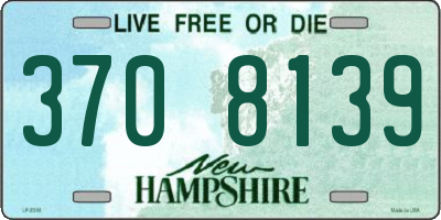 NH license plate 3708139