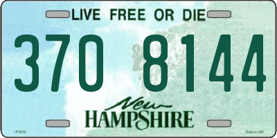 NH license plate 3708144