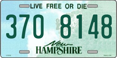 NH license plate 3708148