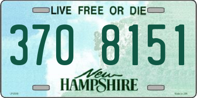 NH license plate 3708151