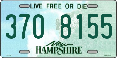 NH license plate 3708155