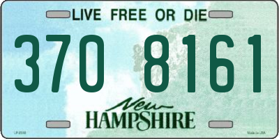NH license plate 3708161