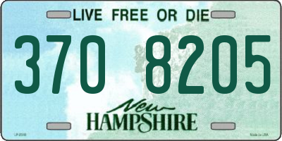 NH license plate 3708205