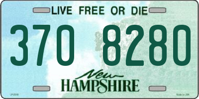 NH license plate 3708280