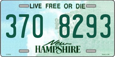 NH license plate 3708293