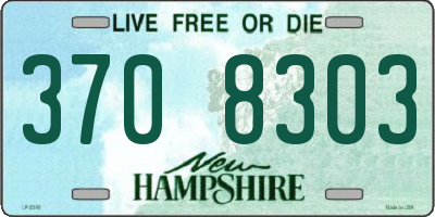 NH license plate 3708303