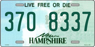 NH license plate 3708337