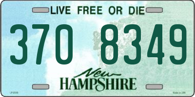 NH license plate 3708349