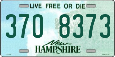 NH license plate 3708373