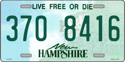 NH license plate 3708416