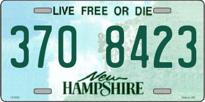 NH license plate 3708423
