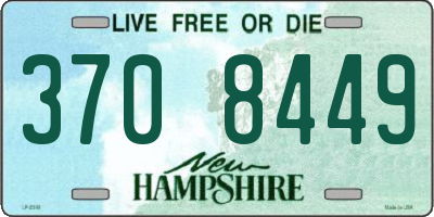 NH license plate 3708449