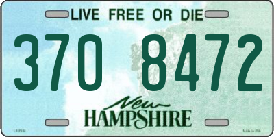 NH license plate 3708472