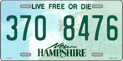 NH license plate 3708476