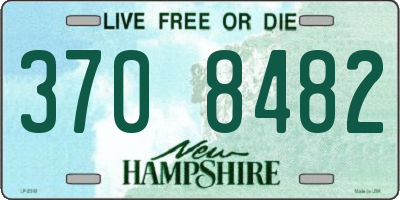 NH license plate 3708482