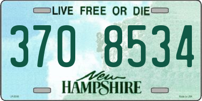NH license plate 3708534