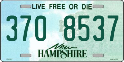 NH license plate 3708537