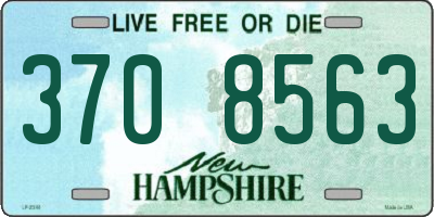 NH license plate 3708563
