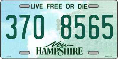 NH license plate 3708565