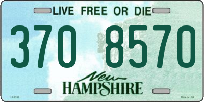 NH license plate 3708570