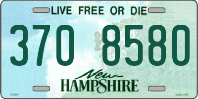 NH license plate 3708580