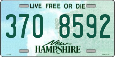 NH license plate 3708592
