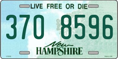 NH license plate 3708596