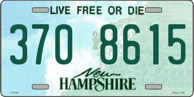 NH license plate 3708615