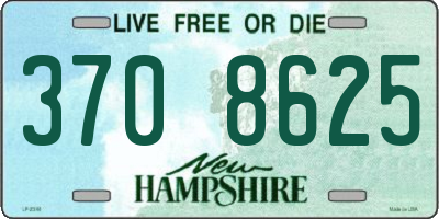 NH license plate 3708625
