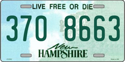 NH license plate 3708663