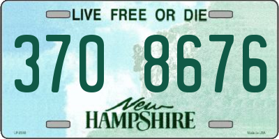 NH license plate 3708676
