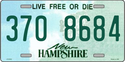 NH license plate 3708684
