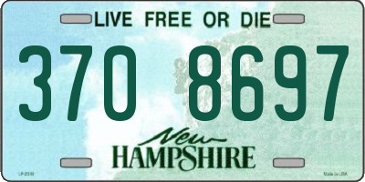NH license plate 3708697