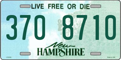 NH license plate 3708710