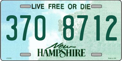 NH license plate 3708712