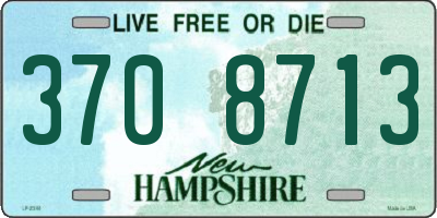 NH license plate 3708713