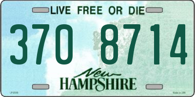 NH license plate 3708714