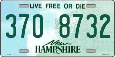 NH license plate 3708732