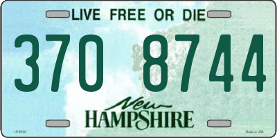 NH license plate 3708744