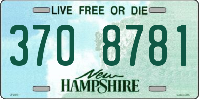 NH license plate 3708781