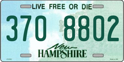 NH license plate 3708802