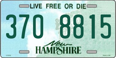 NH license plate 3708815