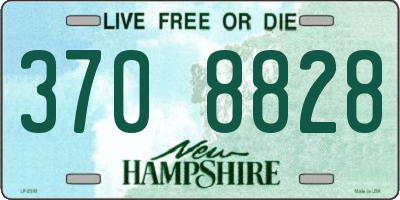 NH license plate 3708828