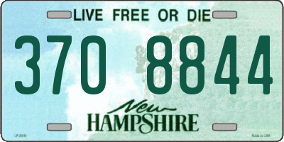 NH license plate 3708844